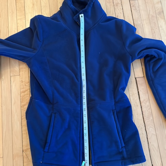 Lilly Pulitzer Grace Fleece zip up navy blue M - Picture 3 of 5